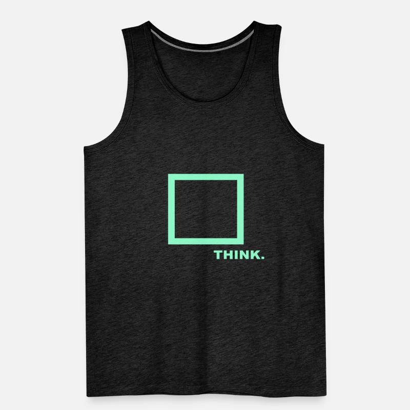 Think outside the box, lateral thinker, think differently Men's Premium Organic Tank Top