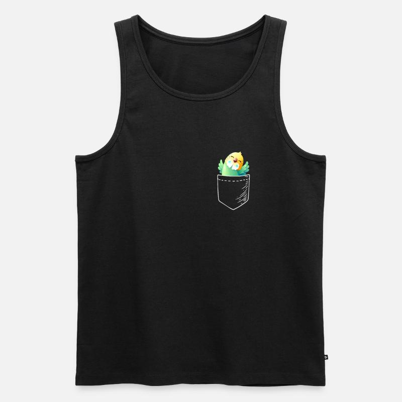Sittich - Männer Premium Bio Tank Top - Schwarz