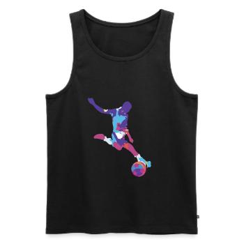 Soccer Football Ball Sports Football Football Football Footballer - Men's Premium Organic Tank Top - black - Front - Michal (187cm)