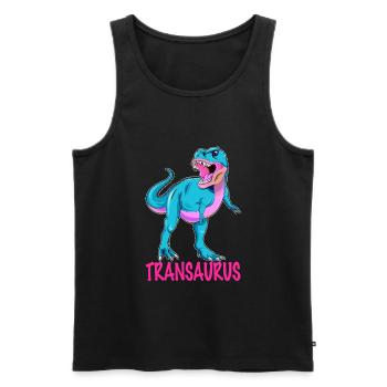 TRANSGENRE LGBTQ - Transgenre - Débardeur bio Premium Homme - noir - Devant - AI Model Male 178 light (178cm)