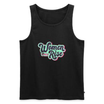 Women will rise - Frauenpower - Égalité - Débardeur bio Premium Homme - noir - Devant - Michal (187cm)