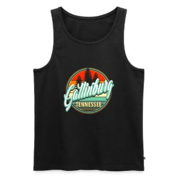 Gatlinburg Tennessee - Männer Premium Bio Tank Top - Schwarz - Vorne - Michal (187cm)