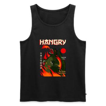 Hangry Moster Faim japonaise - Débardeur bio Premium Homme - noir - Devant - AI Model Male 178 light (178cm)