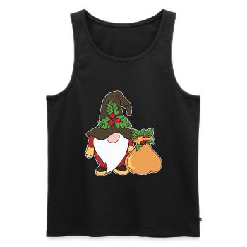 Noël Noël Gnomies - Débardeur bio Premium Homme - noir - Devant - Michal (187cm)