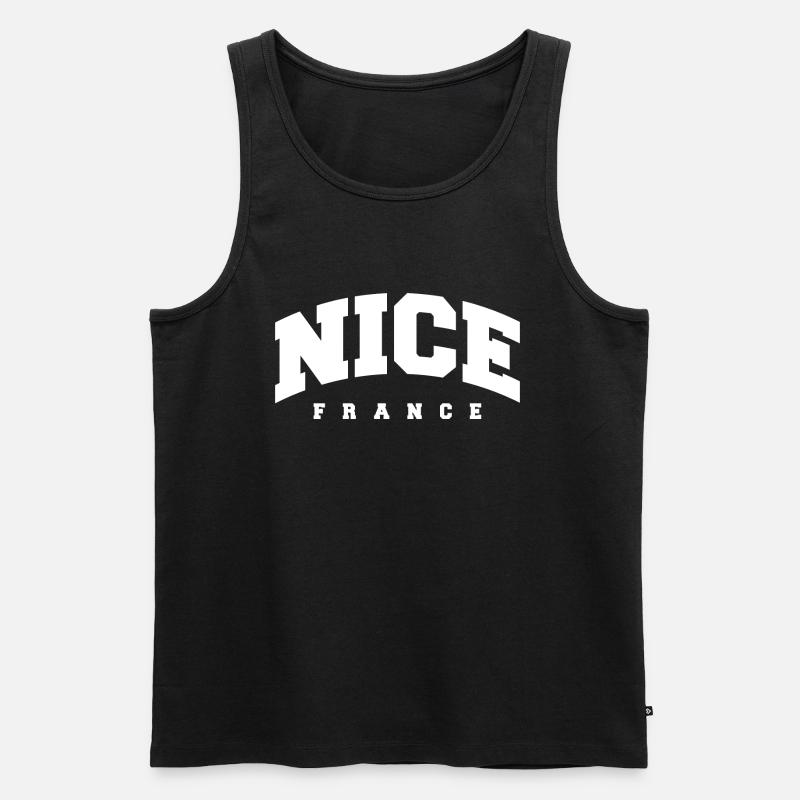 Nice - Männer Premium Bio Tank Top - Schwarz