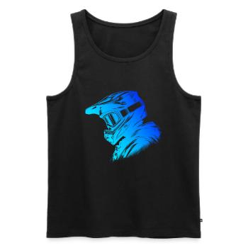 MTB Men Cycling Cyclist Cycling Mountainbi - Men's Premium Organic Tank Top - black - Front - AI Model Male 178 light (178cm)
