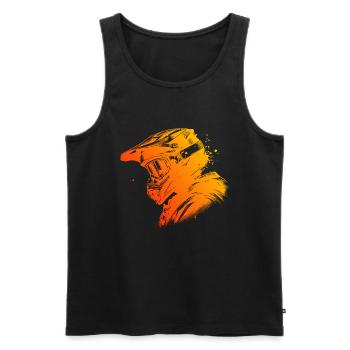 Radsport MTB Radfahrer Radfahren Herren Damen - Männer Premium Bio Tank Top - Schwarz - Vorne - Michal (187cm)