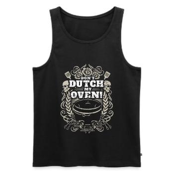 Don't Dutch my Oven Original - Männer Premium Bio Tank Top - Schwarz - Vorne - AI Model Male 178 light (178cm)