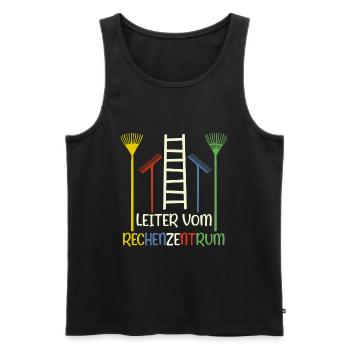 Leiter vom Rechenzentrum Garten Gärtner Gartenbau - Männer Premium Bio Tank Top - Schwarz - Vorne - Michal (187cm)