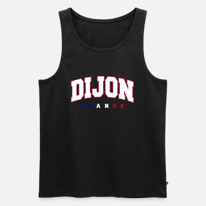 Dijon - Männer Premium Bio Tank Top - Schwarz