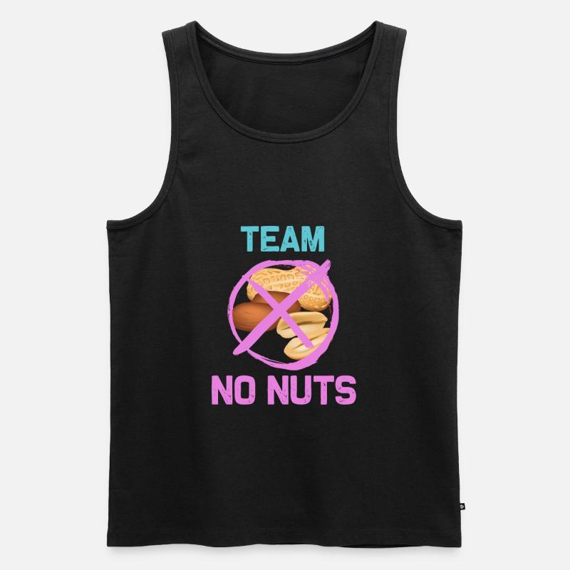Team No Nuts - Männer Premium Bio Tank Top - Schwarz