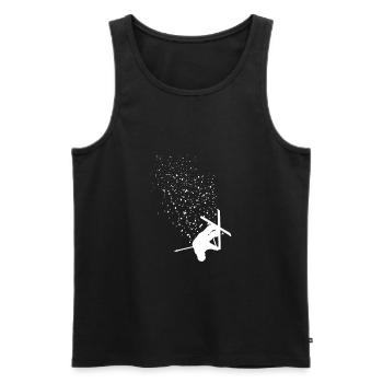 Ski acrobatique - Débardeur bio Premium Homme - noir - Devant - Michal (187cm)