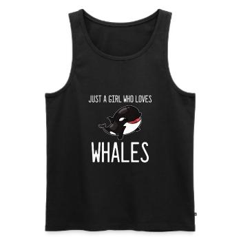 Orcas Schwertwale - Männer Premium Bio Tank Top - Schwarz - Vorne - Michal (187cm)