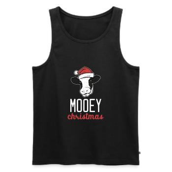 Kuh Weihnachtskostüm - Männer Premium Bio Tank Top - Schwarz - Vorne - Michal (187cm)