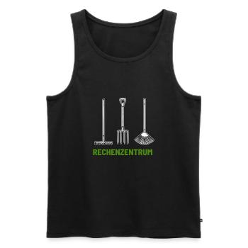 Rechenzentrum Rechenzentrum Rechenzentrum - Männer Premium Bio Tank Top - Schwarz - Vorne - AI Model Male 178 light (178cm)