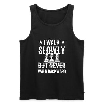 Chess players - Men's Premium Organic Tank Top - black - Front - AI Model Male 178 light (178cm)