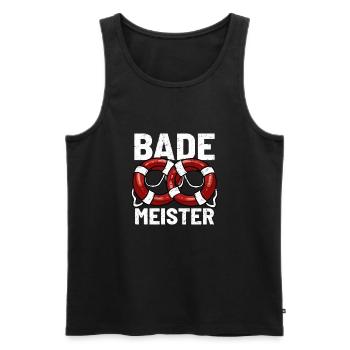 Lifeguard Pool Attendant - Männer Premium Bio Tank Top - Schwarz - Vorne - Michal (187cm)