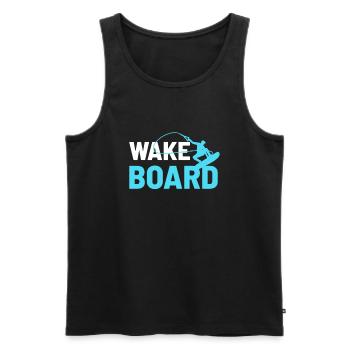 wakeboard - Débardeur bio Premium Homme - noir - Devant - Michal (187cm)