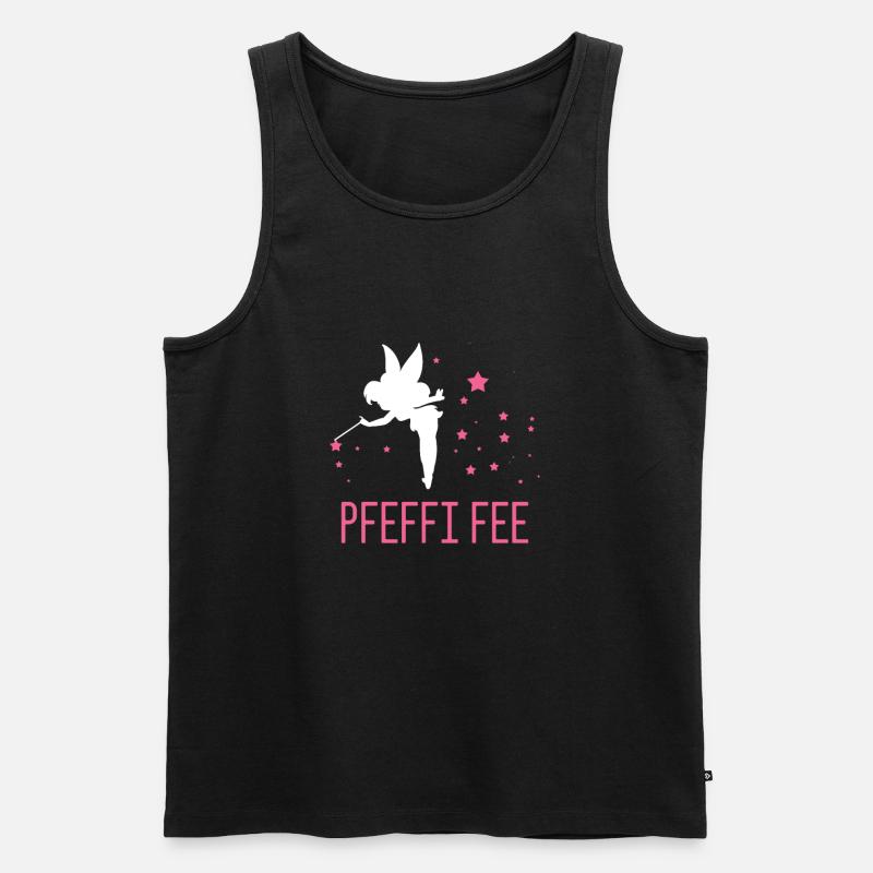 pfeffi Fee - Männer Premium Bio Tank Top - Schwarz
