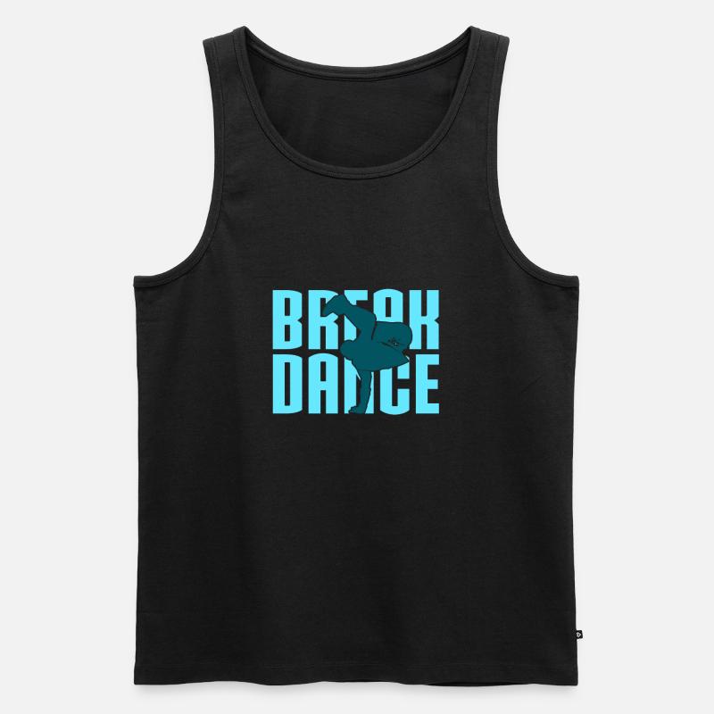 Breakdance - Männer Premium Bio Tank Top - Schwarz