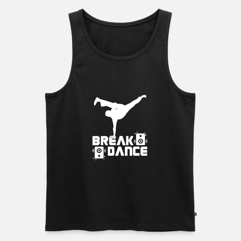 Breakdance - Männer Premium Bio Tank Top - Schwarz