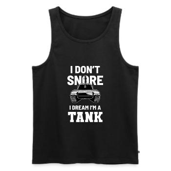 Tank - Männer Premium Bio Tank Top - Schwarz - Vorne - AI Model Male 178 light (178cm)