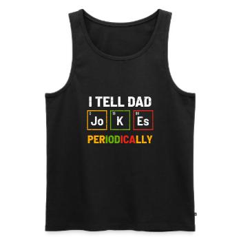 Science Dad jokes - Men's Premium Organic Tank Top - black - Front - Michal (187cm)