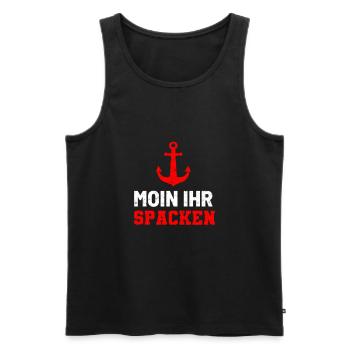 Anker Hamburh Spacken - Männer Premium Bio Tank Top - Schwarz - Vorne - Michal (187cm)