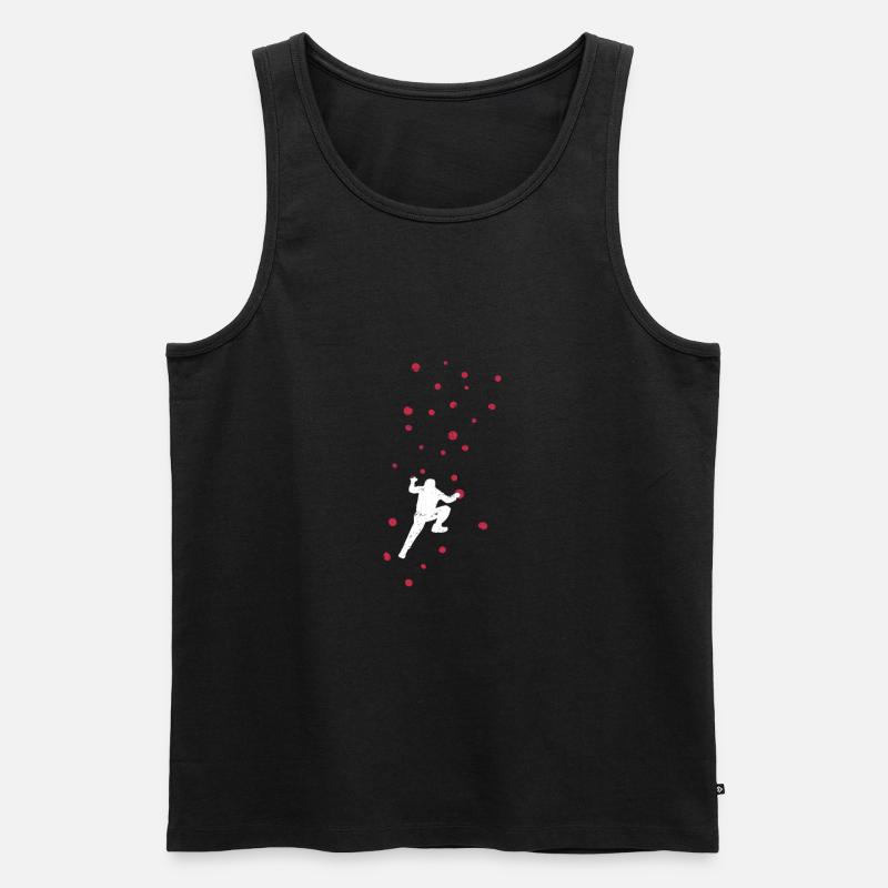 Bouldern - Männer Premium Bio Tank Top - Schwarz