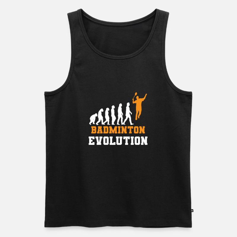 badminton Evolution - Débardeur bio Premium Homme - noir