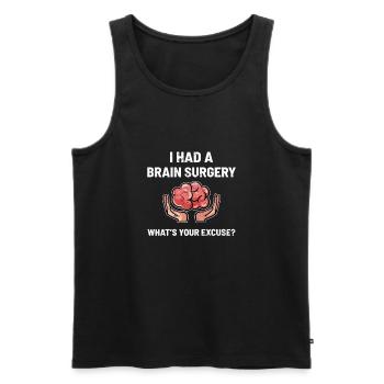 Awareness of brain tumors - Men's Premium Organic Tank Top - black - Front - Michal (187cm)