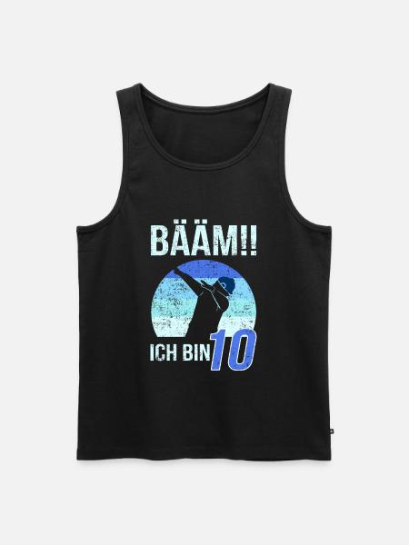 Bääm Ich Bin 10 Jahre Geburtstag Feiern - Männer Premium Bio Tank Top - Schwarz