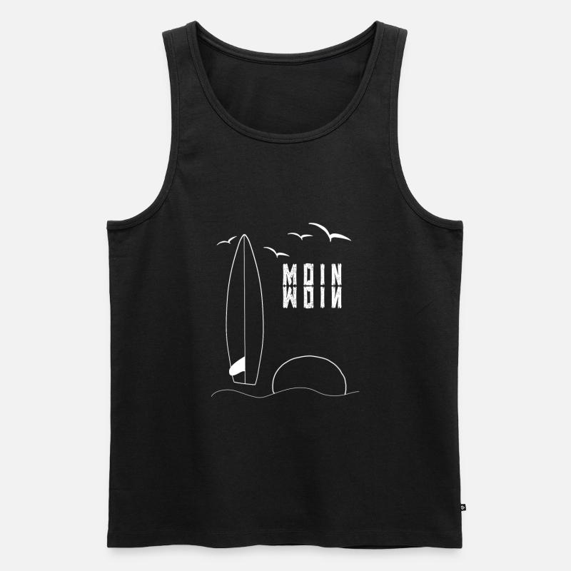 Moin Moin Surfboard - Men's Premium Organic Tank Top - black