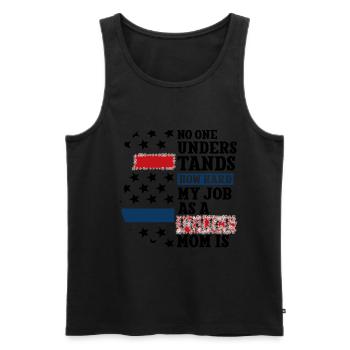 Polizei Polizist Polizeibeamte - Männer Premium Bio Tank Top - Schwarz - Vorne - Michal (187cm)
