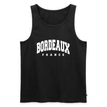 Bordeaux - Débardeur bio Premium Homme - noir - Devant - Michal (187cm)