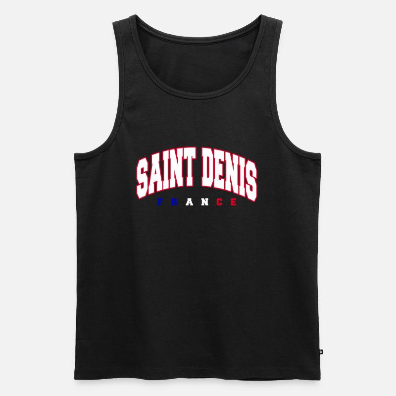 Saint Denis - Männer Premium Bio Tank Top - Schwarz