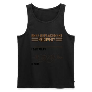 Knee Replacement Recovery - Männer Premium Bio Tank Top - Schwarz - Vorne - Michal (187cm)