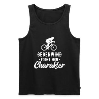 racer - Men's Premium Organic Tank Top - black - Front - Michal (187cm)