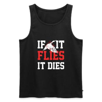 Jäger - Männer Premium Bio Tank Top - Schwarz - Vorne - AI Model Male 178 light (178cm)