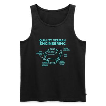 Dackel - Männer Premium Bio Tank Top - Schwarz - Vorne - Michal (187cm)