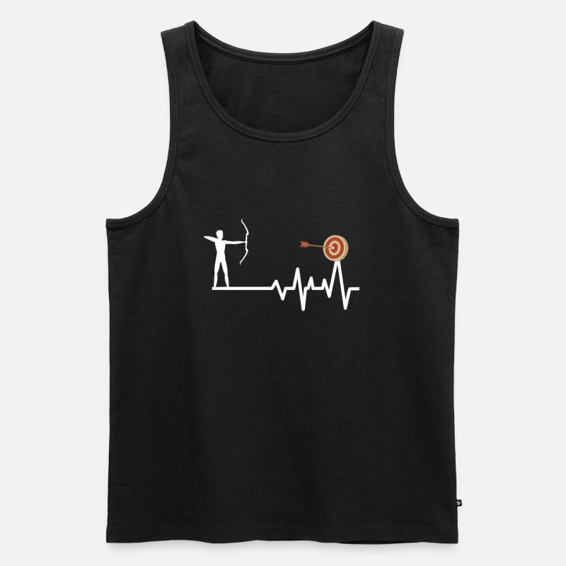 Bogenschießen - Männer Premium Bio Tank Top - Schwarz