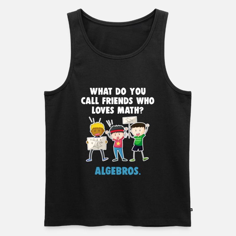 Mathe - Männer Premium Bio Tank Top - Schwarz
