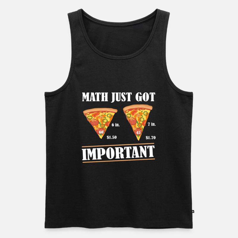 Mathe - Männer Premium Bio Tank Top - Schwarz