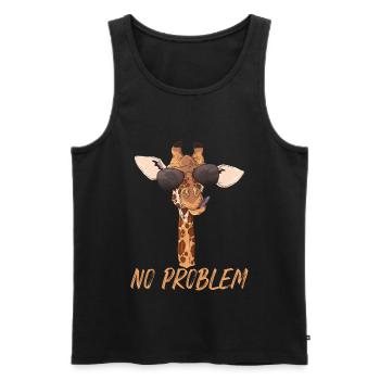 Giraffe Giraffen Giraffe Liebhaber lustige Geschen - Männer Premium Bio Tank Top - Schwarz - Vorne - AI Model Male 178 light (178cm)