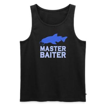 Master Baiter - Wels Catfish Angler Fischen Angeln - Männer Premium Bio Tank Top - Schwarz - Vorne - Michal (187cm)