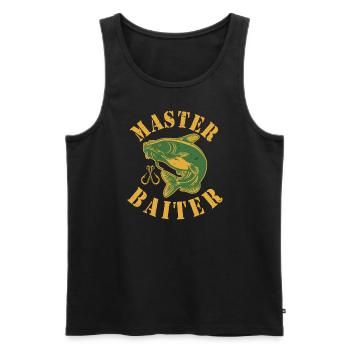 Master Baiter - Wels Catfish Angler Fischen Angeln - Männer Premium Bio Tank Top - Schwarz - Vorne - Michal (187cm)