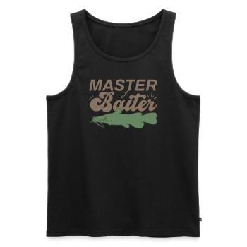 Master Baiter - Wels Catfish Angler Fischen Angeln - Männer Premium Bio Tank Top - Schwarz - Vorne - Michal (187cm)