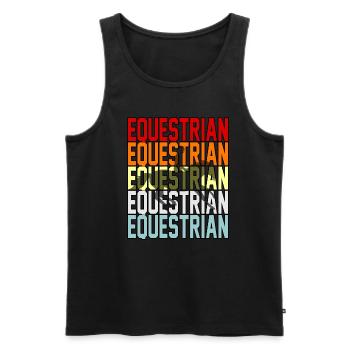 Reiter-lustiges Reiten-mädchen-geschenk - Männer Premium Bio Tank Top - Schwarz - Vorne - AI Model Male 178 light (178cm)