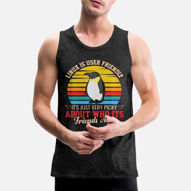 Linux ist benutzerfreundlich - Cloud Computing Männer Premium Bio Tank Top
