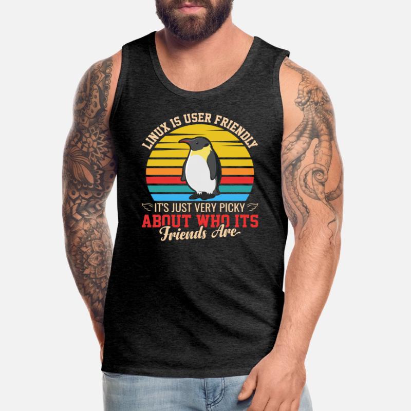 Linux ist benutzerfreundlich - Cloud Computing Männer Premium Bio Tank Top
